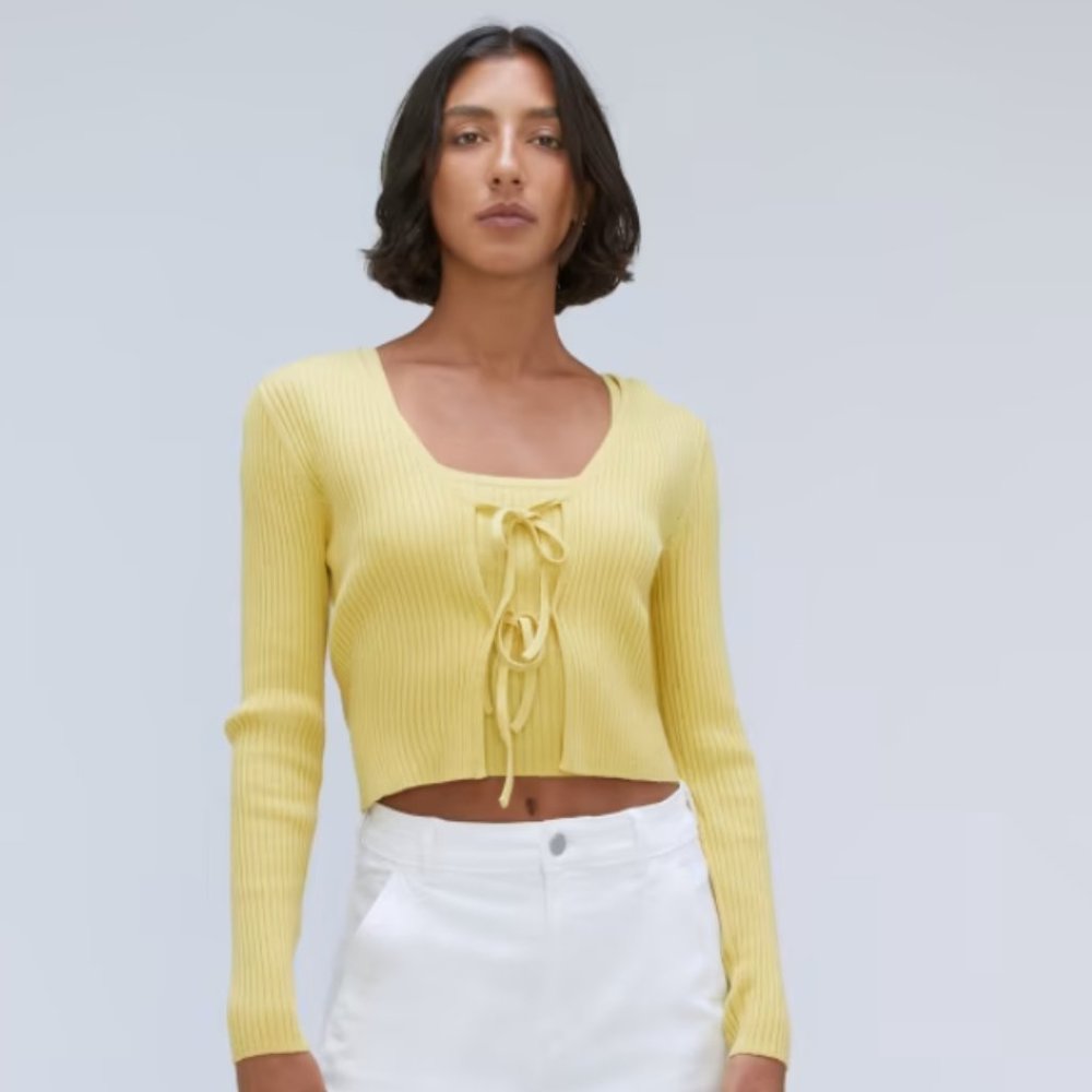 The Cotton-Merino Front-Tie Top